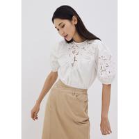 Gambar Love, Bonito - Atasan Wanita - Kimora Broderie Puff Sleeve Top - White dari Love, Bonito ID Kab. Bekasi 2 Tokopedia