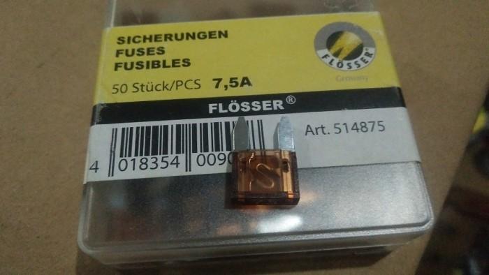 Gambar Sekring Sekering Tancap Kecil Mini Mobil Truk 7.5A Flosser Germany dari JayaRayaParts Kab. Tangerang Tokopedia