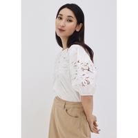 Gambar Love, Bonito - Atasan Wanita - Kimora Broderie Puff Sleeve Top - White dari Love, Bonito ID Kab. Bekasi 3 Tokopedia
