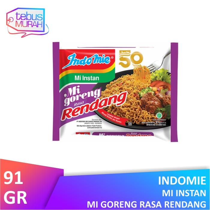 Gambar Indomie Goreng Rendang 91gr dari Tk Tebus Murah Kota Administrasi Jakarta Pusat Tokopedia