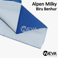Gambar Bahan Kain Alpen Milky Biru Benhur - Kain Parasut Anti Air Murah dari Weva Textile Kota Surabaya 1 Tokopedia