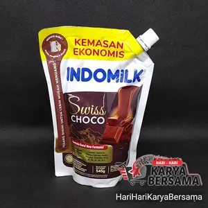 INDOMILK SUSU KENTAL MANIS SWISS CHOCOLATE POUCH 545GR