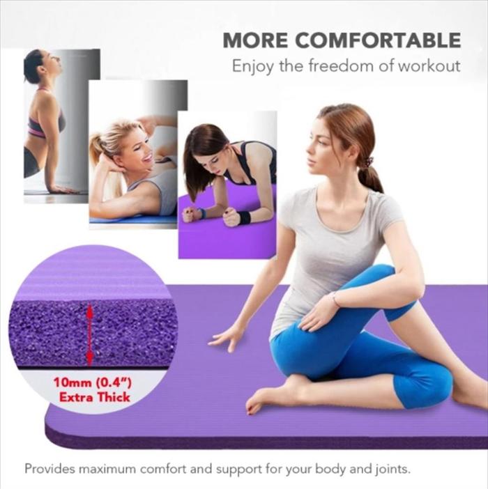 Gambar Yoga Mat 10mm Matras Hiking Alas Tidur Tebal Karpet Senam Tebal dari AchillesCollection Kota Administrasi Jakarta Barat Tokopedia