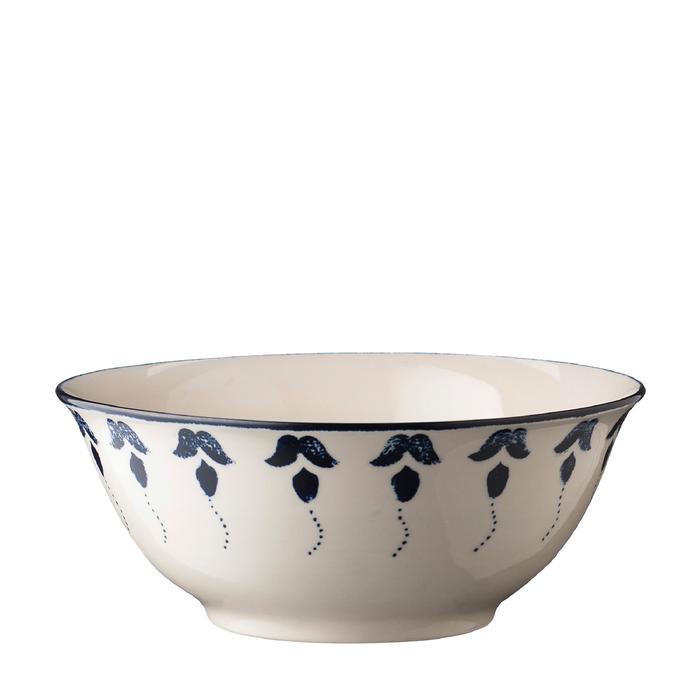 Gambar Serving Bowl / Mangkok Saji Jenggala Floral Indigo Biru dari Jenggala Keramik Bali Kab. Badung Tokopedia