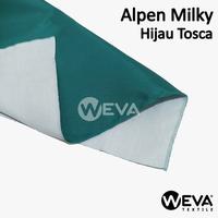 Gambar Bahan Kain Alpen Milky Hijau Tosca - Kain Parasut Anti Air Murah dari Weva Textile Kota Surabaya 1 Tokopedia
