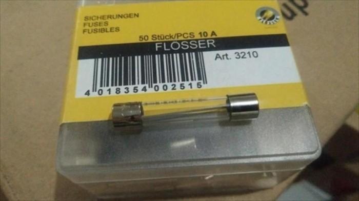 Gambar Sekring Sekering Kaca Tabung Fuse 6 x 30 10 Ampere 10A Flosser Germany dari JayaRayaParts Kab. Tangerang Tokopedia