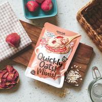 Gambar Quickly Oats! Minis! Instant Oatmeal Very Berry Strawberry Sachet 55gr dari Nourish Indonesia Jakarta Utara Kota Administrasi Jakarta Utara 1 Tokopedia