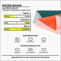 Gambar Bahan Kain Alpen Milky Abu Abu Tua- Kain Parasut Anti Air Murah dari Weva Textile Kota Surabaya 4 Tokopedia