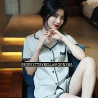 Gambar PREMIUM QUALITY baju tidur wanita, piyama set celana pendek silk lace dari Axe Redmist Kota Bekasi 1 Tokopedia