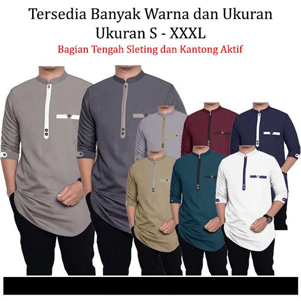 Gambar Baju Koko Qurta Pria Baju Koko Pria 3/4 Kurta Pria Jumbo Adem XXXL dari Mahendra Infotech Store Kota Administrasi Jakarta Barat Tokopedia