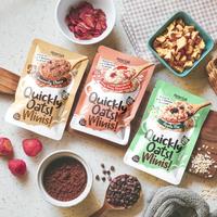 Gambar Quickly Oats! Minis! Instant Oatmeal Very Berry Strawberry Sachet 55gr dari Nourish Indonesia Jakarta Utara Kota Administrasi Jakarta Utara 5 Tokopedia
