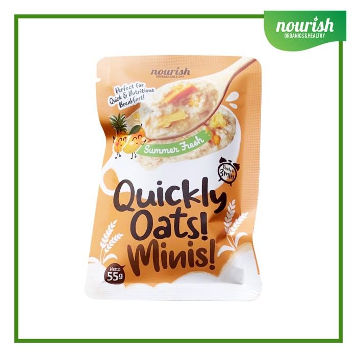 Gambar Quickly Oats! Minis! Instant Oatmeal Summer Fresh Sachet 55gr dari Nourish Indonesia Jakarta Utara Kota Administrasi Jakarta Utara Tokopedia