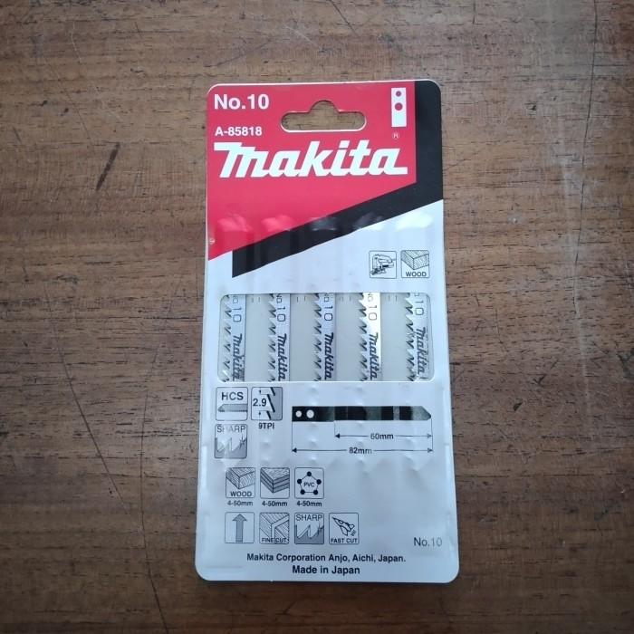 Gambar MATA JIGSAW NO.10 MATA GERGAJI KAYU TRIPLEK JIGSAW MAKITA A-85818 5pcs dari RAJANE TEKNIK Kota Depok Tokopedia