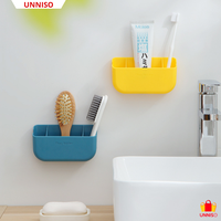 Gambar UNNISO - Wall Mounted Tempat Penyimpanan Remote Holder Multifungsi WM2 - Biru dari unniso Kota Bandung 4 Tokopedia