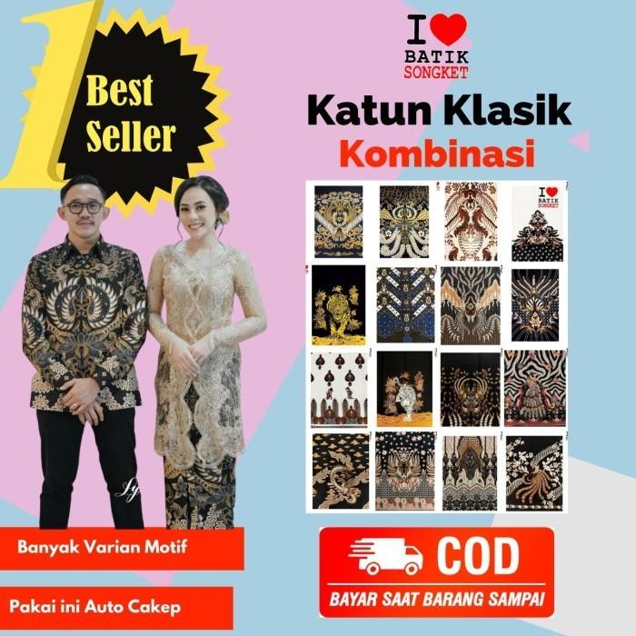 Gambar katun iwan tirta print kombinasi bahan kain batik solo jogja dari Batik Songket_NEW Kota Administrasi Jakarta Pusat Tokopedia