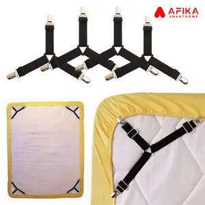 4 PCS Karet Penjepit Pengait Ujung Sprei Kasur Bed Clip Holder Elastis