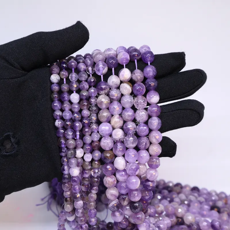 code 448 Batu Kecubung amethyst kating stone beads 1