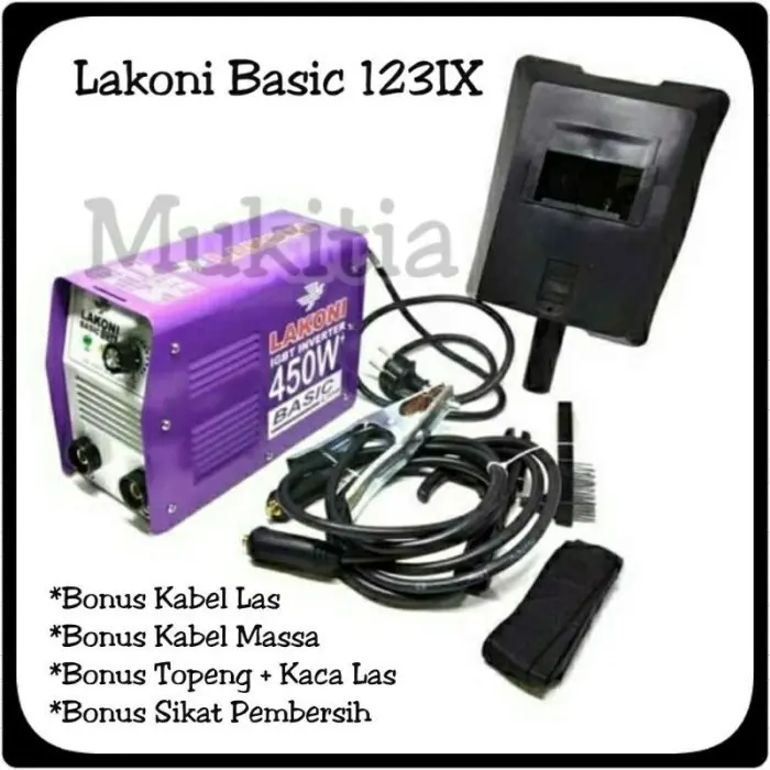 Mesin Las Inverter Lakoni Basic 123iX 450 Watt Ongkir Termurah 4 Kilo