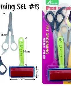 Gunting Sisir Cukur Bulu Set B Alat Grooming Kucing Anjing Pet Hewan