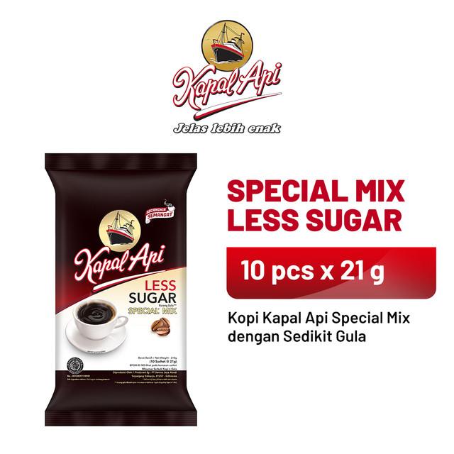 Gambar KAPAL API Special Mix Less Sugar 1 Pack (10 x 21 gr) dari Kapal Api Store Kota Administrasi Jakarta Barat Tokopedia