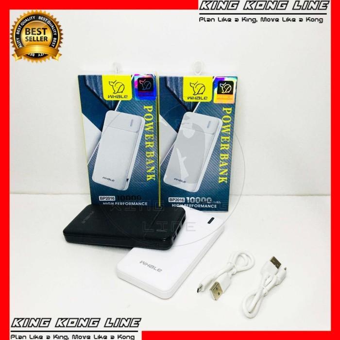 Gambar Powerbank LED Whale BP2016 10000MAH Dual Input 2 USB Micro Type C 5531 dari King Kong Line Kota Administrasi Jakarta Barat Tokopedia