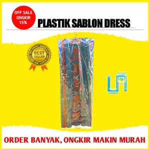 plastik laundry sablon jas gamis dan longdress
