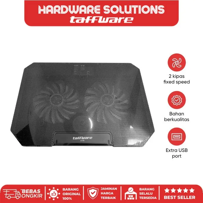 TAFFWARE MC Cooling Pad Laptop 2 Fan Fixed Speed - Q100