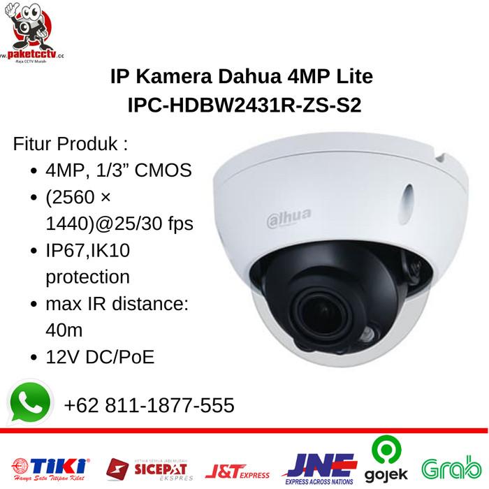 Gambar IP Kamera Dahua 4MP Lite IPC-HDBW2431R-ZS-S2 - Indoor dari RAJA CCTV MURAH Kota Administrasi Jakarta Utara Tokopedia