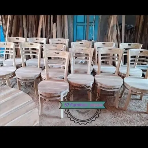 Kursi makan untuk Cafe/ Restoran/ Rumah Makan jati mentahan 0