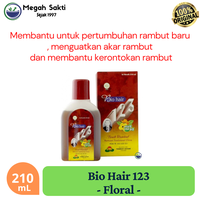 Gambar Bio Hair 123 Floral (Red) 210 mL / Hair Tonic Penumbuh Rambut Alami Haircare Vitamin Cairan Rontok Perawatan Shampoo Kering Conditioner dari Megah Sakti Pharmacy Kota Medan 2 Tokopedia