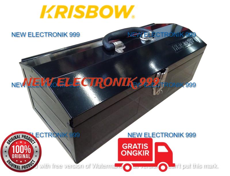KRISBOW STEEL TOOL BOX 420X175X140MM 10224948 - Shop | Tokopedia