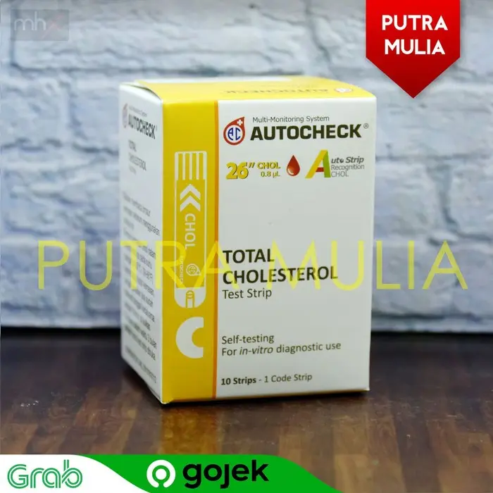 AUTOCHECK STRIP CHOLESTEROL / KOLESTEROL ISI 10