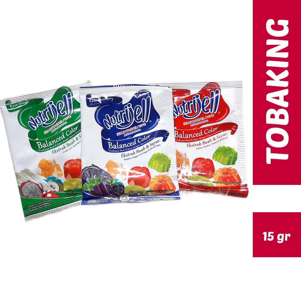 Nutrijell Balance Color 15gr Nutrijel Colour Blueberry Sirsak Delima