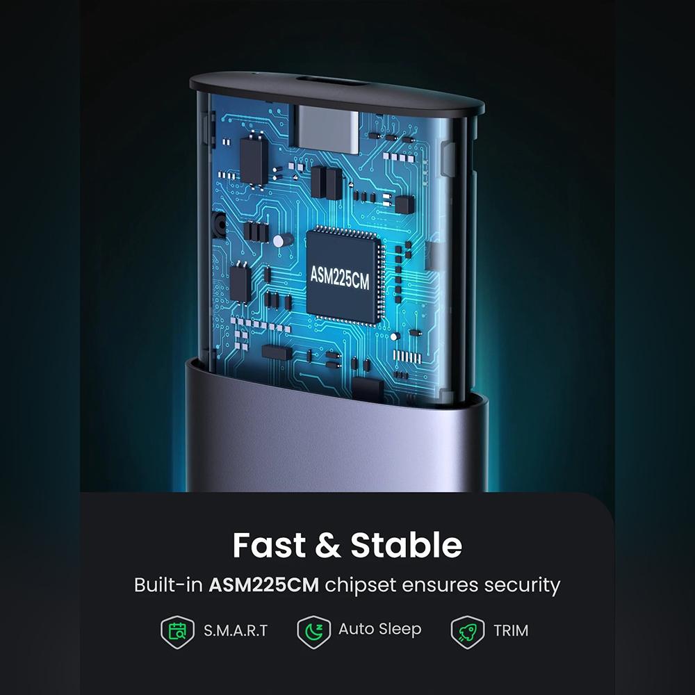 UGREEN Enclosure SSD M.2 NVMe SATA - CM400 10902-1