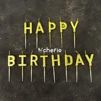 Gambar Chefio Lilin Birthday Alphabet / Lilin Kue Ulang Tahun Huruf Metalik - Gold dari Chefio Kitchenware Kota Tangerang 4 Tokopedia