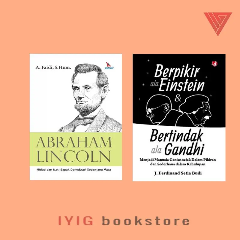 Paket 2 buku Biografi Abraham Lincoln dan berpikir Ala Einstein