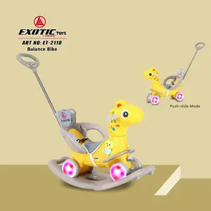 Ride On Dino Goyang Dorong Musik Exotic Mainan Kuda Kudaan 3in1 Exotic