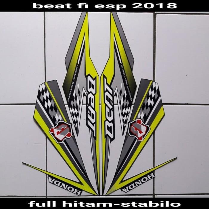 Gambar sticker striping body lis motor beat fi esp 2018 full hitam-stabilo dari stiker_grosir257 Kab. Bogor Tokopedia