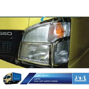 Garnis Depan Mitsubishi Canter JSL Head Lamp Garnish Chrome
