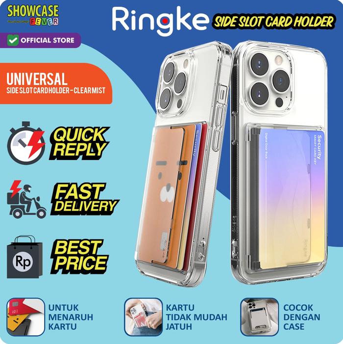 Gambar Ringke Compatible For Universal Side Slot 3 card Holder Clear Mist Tempat Kartu Tipis dari ShowcaseFever Kota Administrasi Jakarta Utara Tokopedia