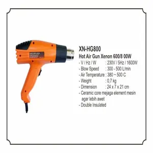 XENON Hot Gun HG800 - Heat Blow gun - Alat Pemanas - Wraping Kaca