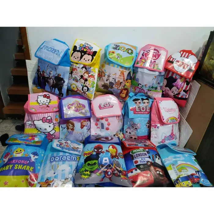 TAS RANSEL FP spunbond Parcel  GOODIE BAG GOODY Souvenir ultah anak