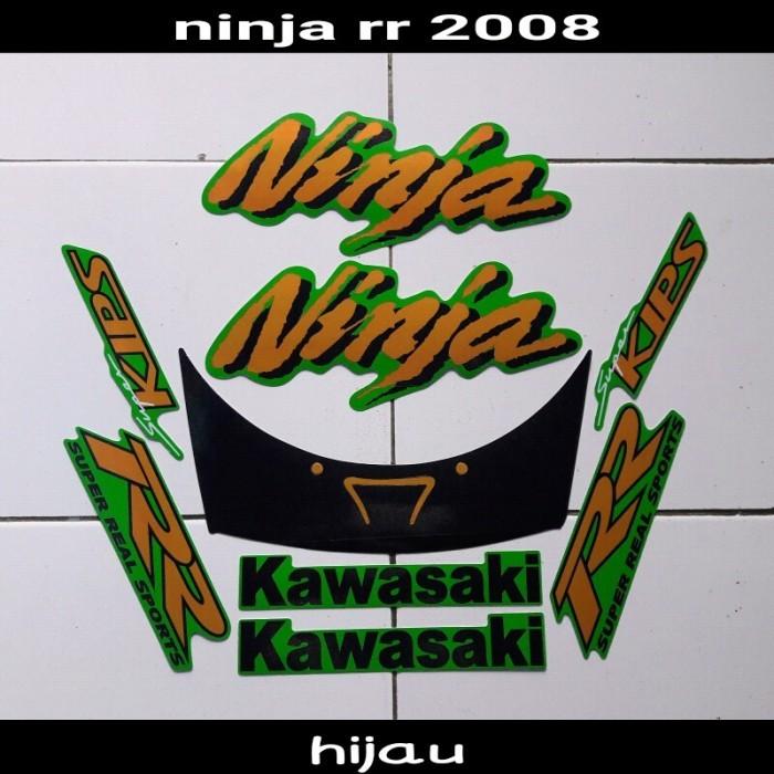 Gambar sticker striping body lis motor ninja rr 2008 hijau dari stiker_grosir257 Kab. Bogor Tokopedia