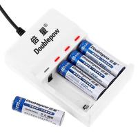 Gambar Charger Baterai DOUBLEPOW 4 slot AA/AAA + 4 PCS AA 1200mAh DP-U82 dari Doublepow Official Store Kota Administrasi Jakarta Barat 2 Tokopedia