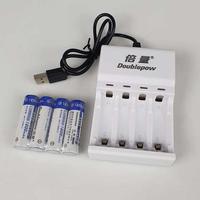 Gambar Charger Baterai DOUBLEPOW 4 slot AA/AAA + 4 PCS AA 1200mAh DP-U82 dari Doublepow Official Store Kota Administrasi Jakarta Barat 5 Tokopedia