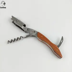 Alat Pembuka Tutup Botol Wine Bottle Opener - Coklat
