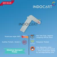 Gambar Knee L-Sambungan Selang-Tabung Infus Modif CISS HP Canon Epson Import-100 Pcs dari IndoCart HM2 Kota Administrasi Jakarta Pusat 1 Tokopedia