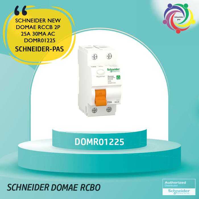 Gambar Schneider Electric Domae RCCB - 2 Pole + N 30mA 25A - DOMR01225 dari SCHNEIDER-PAS Kota Bandung Tokopedia