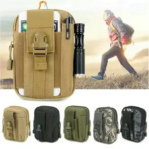 TAS PINGGANG TACTICAL A318 Hitam Hijau Khaki 100% Baru Material 1000D CORDURA Ukuran W12*D6*H17.5cm Tahan Air