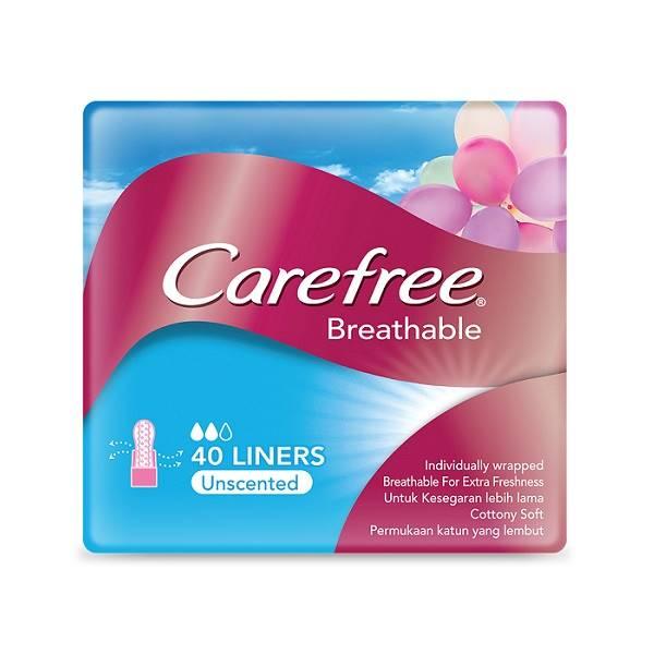 Gambar Carefree Breathable Unscented 40 Pcs dari Hypermart Pesona Depok Kota Depok Tokopedia